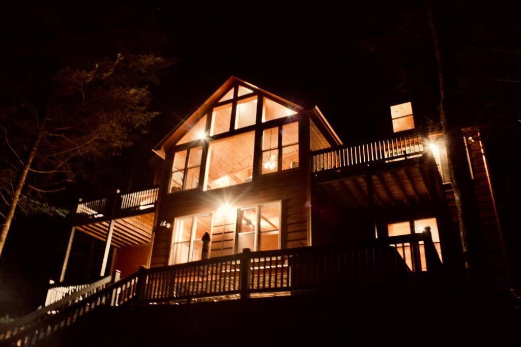 Private Creekside Cabin+Hot Tub,Pool Table, & Pets Ellijay Exterior foto