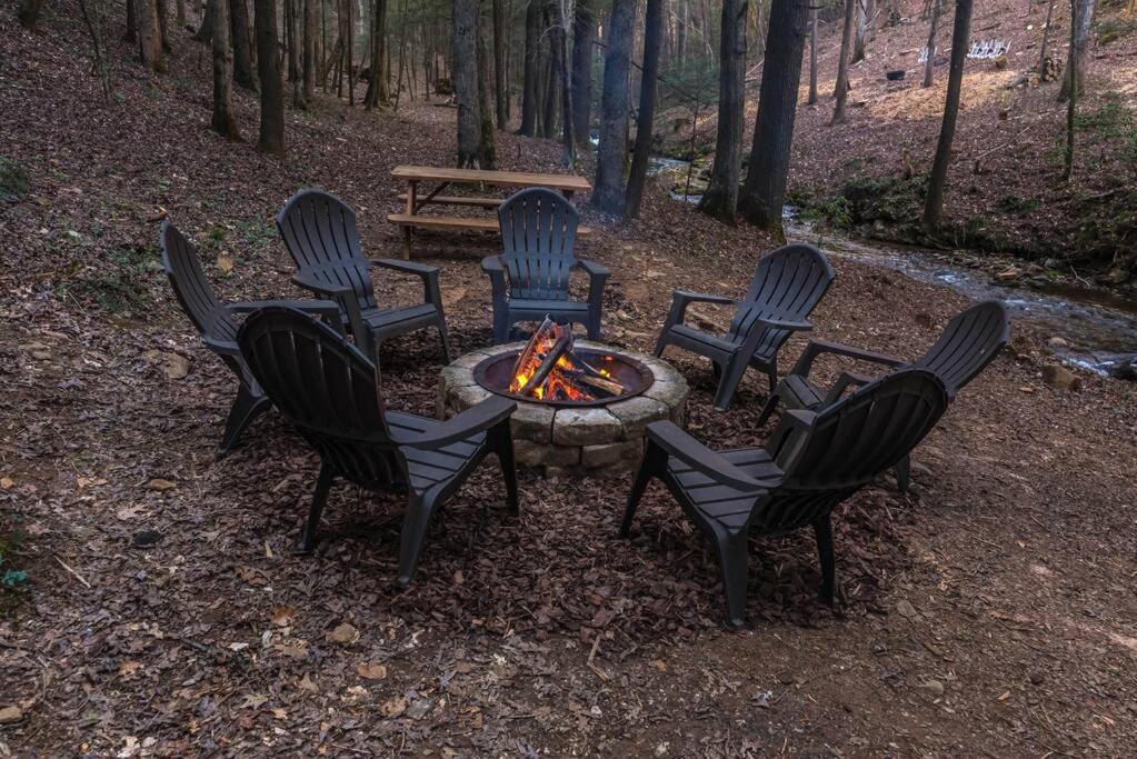 Private Creekside Cabin+Hot Tub,Pool Table, & Pets Ellijay Exterior foto
