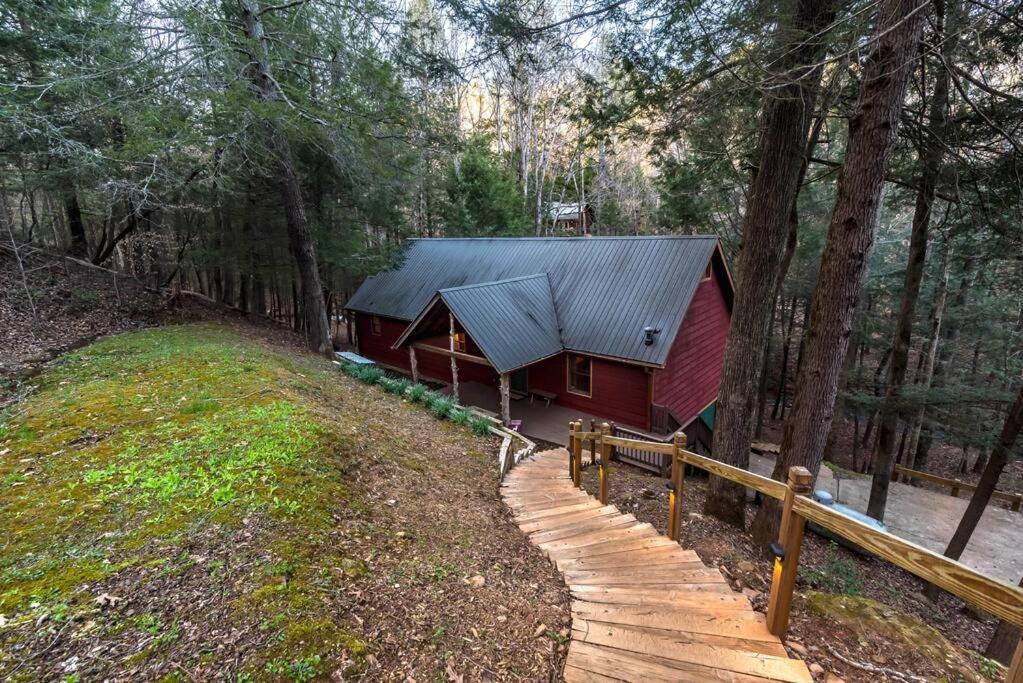 Private Creekside Cabin+Hot Tub,Pool Table, & Pets Ellijay Exterior foto